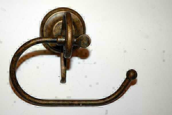 Porta Carta Igienica Retrò Con Coperchio In Ottone, Porta Rotolo A Parete 98834760