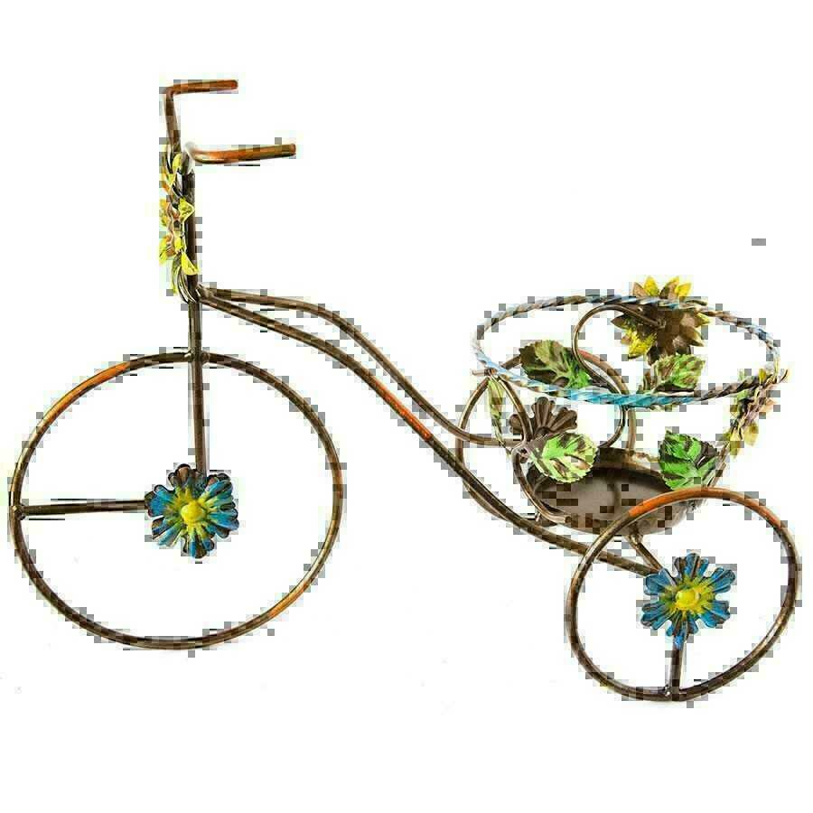 Dreirad Blumenständer Übertopf PflanzeHalter Bike IN