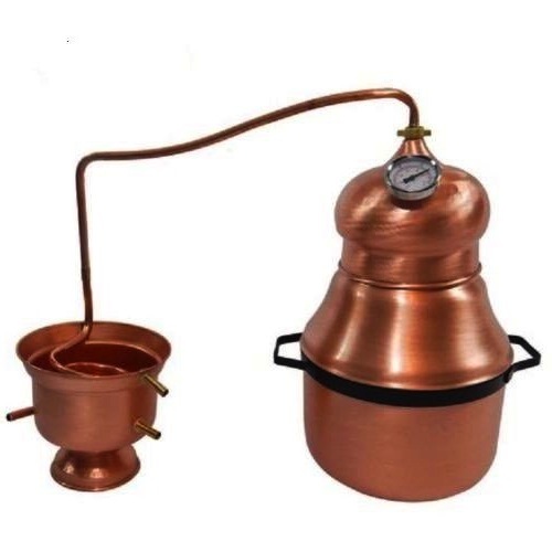Kingsunshine DIY distillazione 8 l 8L/10L/18L/30L acqua distillatore in acciaio inox olio essenziale kit Acciaio Inox termometro a serpentina di raffreddamento di rame 
