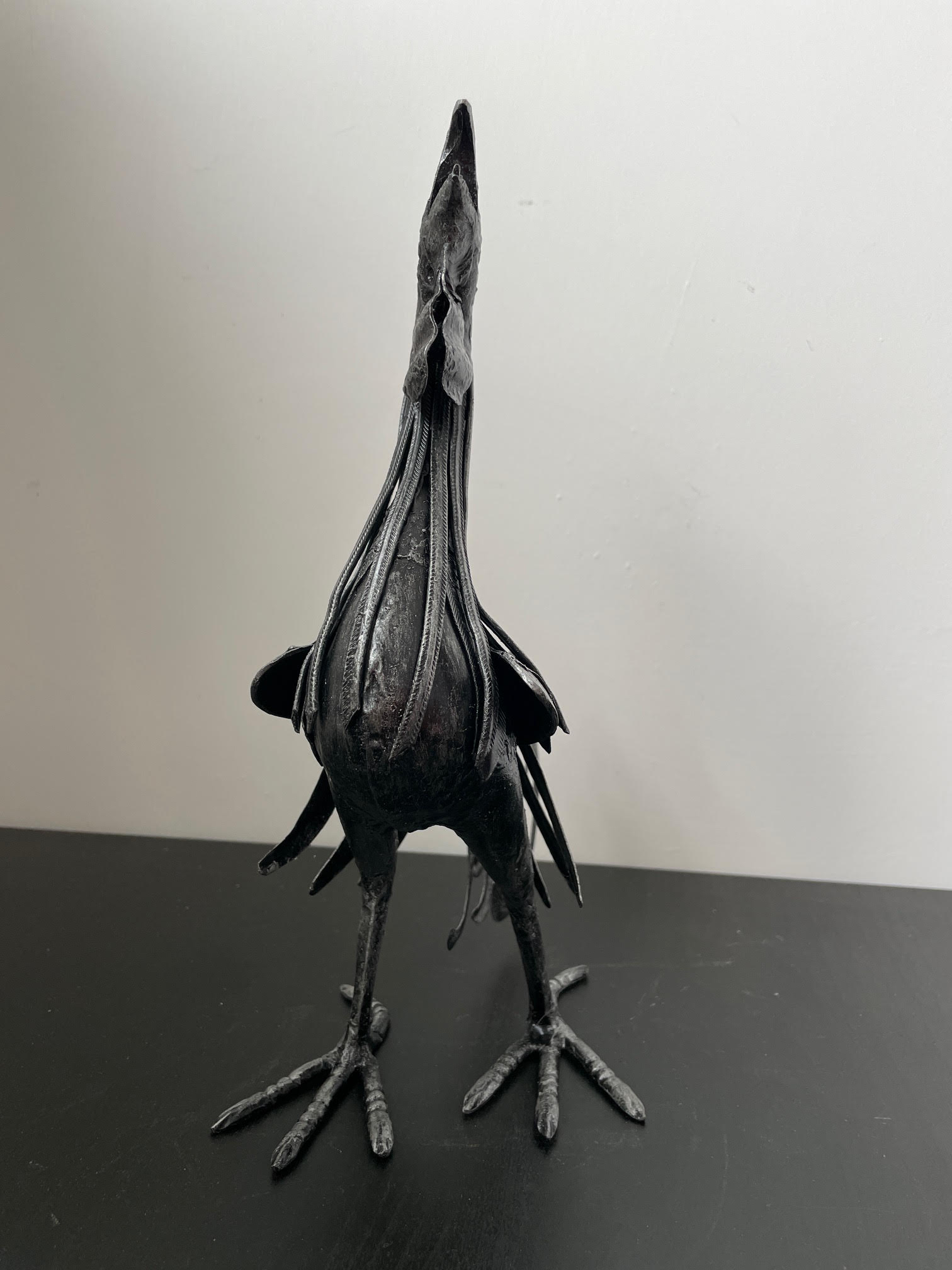 StealStreet Fermalibri A Forma Di Gallo In Ferro Battuto Nero – Set Da 2, Altezza 15,9 Cm Per Libreria E Scrivania - 2