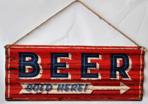 insegna pubblicitaria targa birra becks in metallo da bar per pub tabella logo 