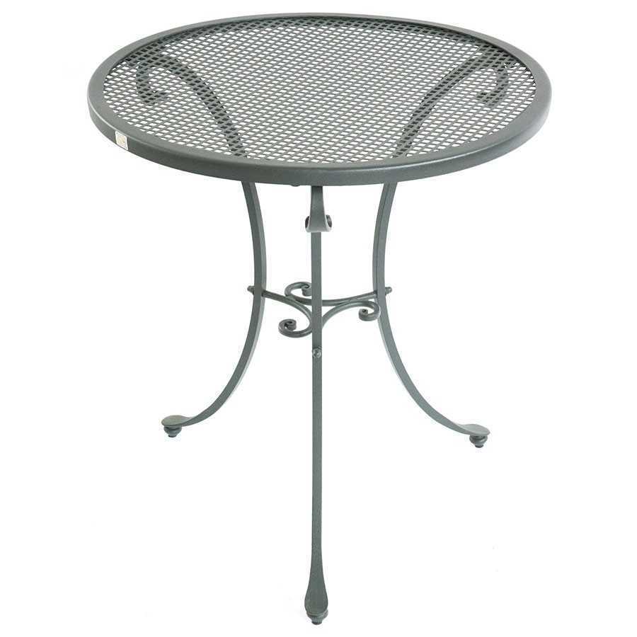 Tavolino Da Esterno Retrò Pieghevole In Ferro Battuto | Doppio Strato, Rotondo, Antiruggine, Per Giardino, Balcone, Terrazzo, Picnic